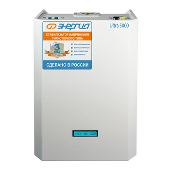 Однофазный стабилизатор напряжения Энергия Ultra 5000 - Стабилизаторы напряжения - Бытовые стабилизаторы напряжения для квартиры - Магазин электротехнических товаров Проф Ток
